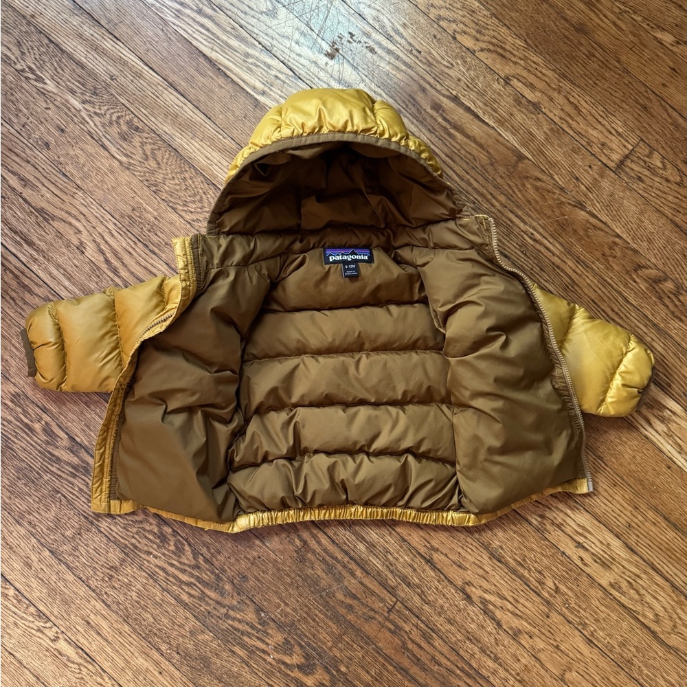 Patagonia Baby Hi-Loft Down Sweater Hoody - 6-12M - 100% Recycled Down